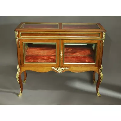 Antike Französische Mahagoni Vitrine