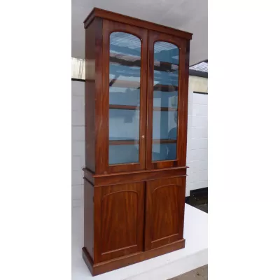 Original viktorianisches antikes Mahagoni Bücherregal englisch 1850