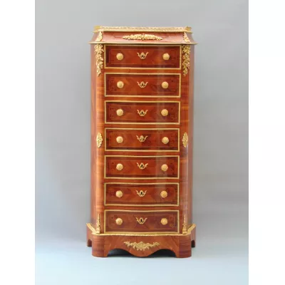 Original Antiker Französischer Mahagoni Tulipwood Sekretär ca. 1880