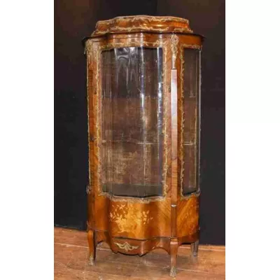 Antike Französische Empire Kingwood Vitrine 19. Jh