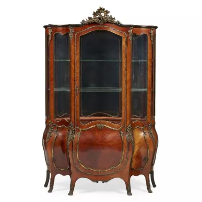 Französische Antike Palisander Vitrine ca. 1870