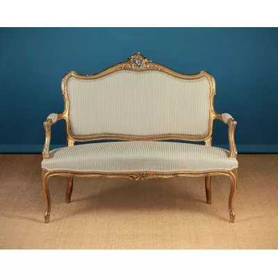 Original Antike Französische Couch Belle Epoche ca. 1900