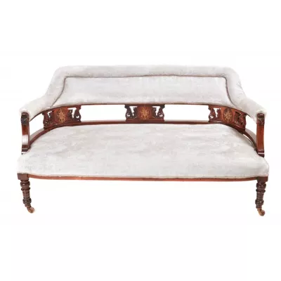Edwardianisches original antikes Palisander Sofa englisch 1890