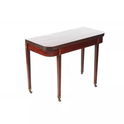 Praktischer Antiker englischer George III Mahagoni Tisch klappbar ca 1770