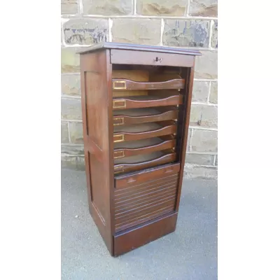 Original antiker Mahagoni Aktenschrank England 1900