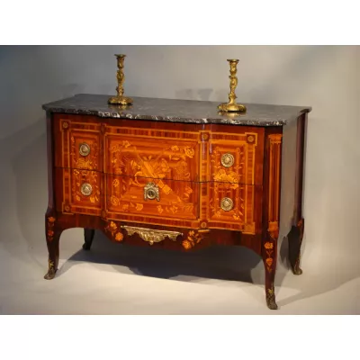 Stilvolle Französische Palisander Obstbaum Louis XV Kommode antik 1765