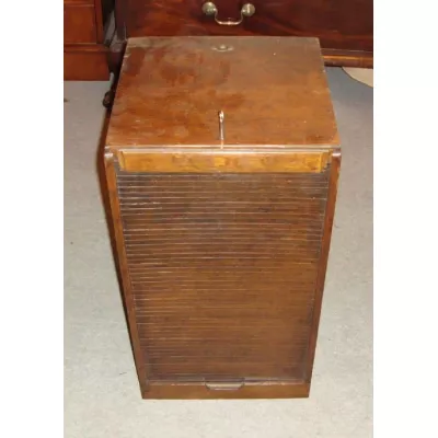 Praktischer Antiker Englischer Edwardianischer Eichen Aktenschrank ca. 1920