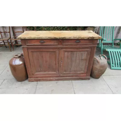 Wunderbares französisches Landhaus Sideboard Massivholz antik ca 1850