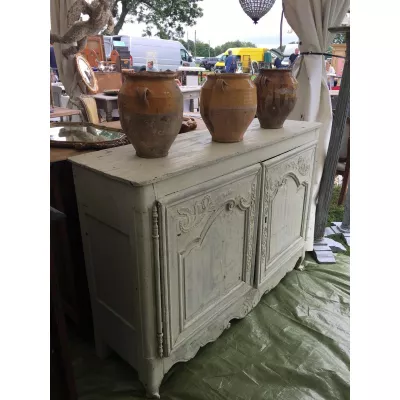 Wunderschönes französisches Sideboard Eiche antik lackiert 1850
