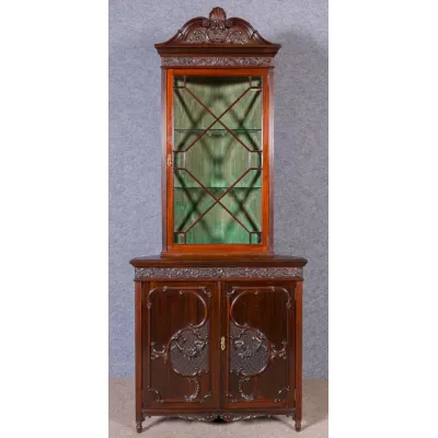 Zeitloser Antiker Mahagoni Bücherschrank englisch 1900