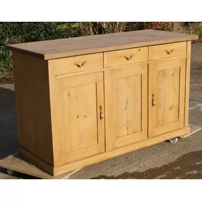 Original antikes deutsches Kiefern Sideboard Weichholz 1920