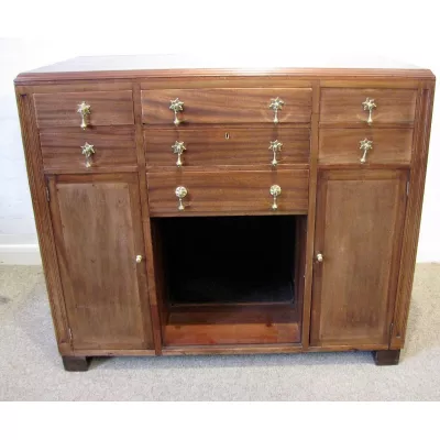 Tolles englisches antikes Art Deco Sideboard 1920