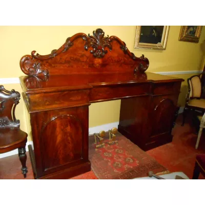 Englischer viktorianischer Mahagoni Schreibtisch antik ca 1850