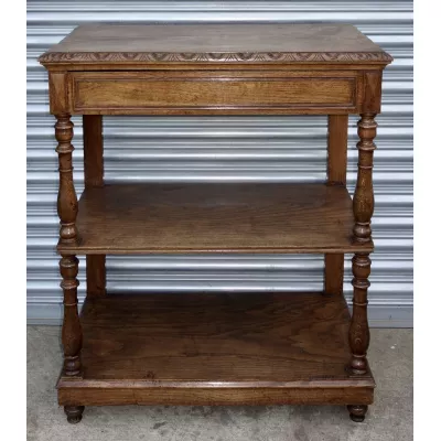 Original Antikes Englisches Viktorianisches Eichen Sideboard ca. 1890