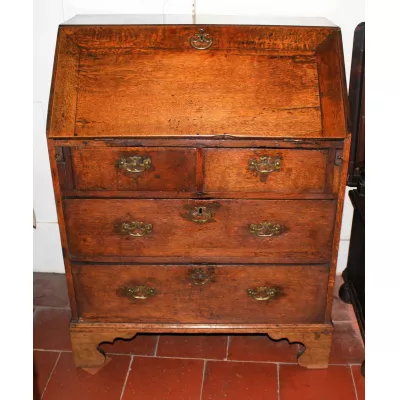 Beeindruckender Englischer Gorgianischer Eichen Sekretär antik ca. 1750