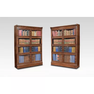 Original antike englische Bücherschränke Eiche ca 1910