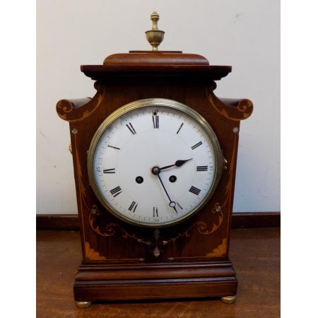 Französische Mahagoni Uhr Kaminuhr original antik 1900