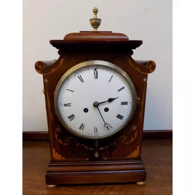 Französische Mahagoni Uhr Kaminuhr original antik 1900