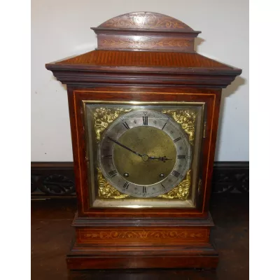 Deutsche original antike Palisander W & H Kaminuhr ca. 1900