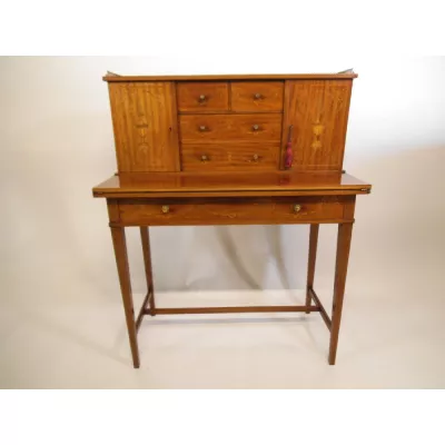 Stilvoller Englischer Edwardianischer Mahagoni Damen Schreibtisch antik ca. 1910