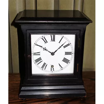 Original antike georgianische Winterhalder & Hofmeier Kamin Uhr 1890
