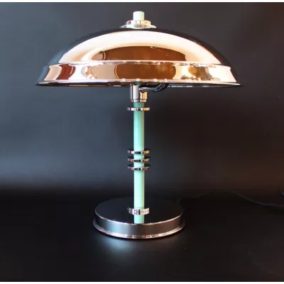 Original Antike Englische Art deco Tischlampe ca. 1930