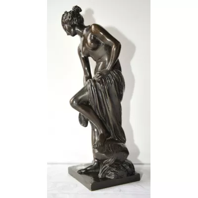 Traumhafte Französische Bronze 'Venus au bain' Reduktion antik ca. 1880