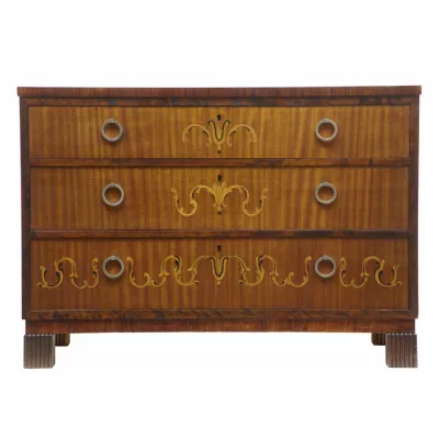 Zeitlose Antike Schwedische Art Deco Kommode ca. 1920