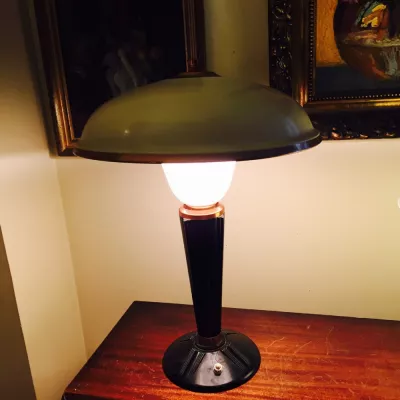 Original Antike Englische Jumo Schreibtischlampe  ca. 1930