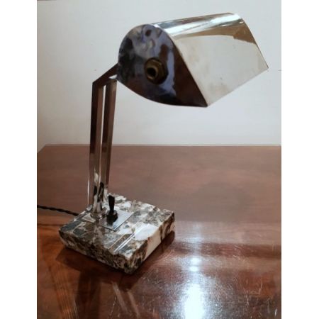 Original Antike Französische Art Deco Modernist Schreibtischlampe ca. 1930