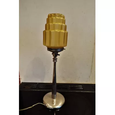 Beeindruckende Englische Antike Art deco Tischlampe ca. 1920