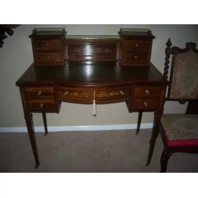 Original Antiker Englischer Palisander Damen Schreibtisch ca. 1900