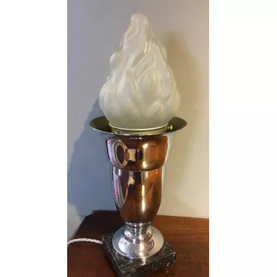 Stilvolle Englische Antike Art deco Tischlampe ca. 1930