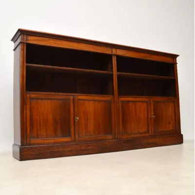 Original Antiker viktorianischer Mahagoni Bücherschrank ca. 1880