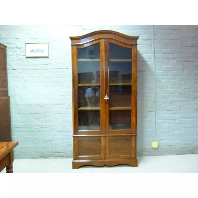 Fantastische antike Nussbaum Vitrine englisch ca 1900