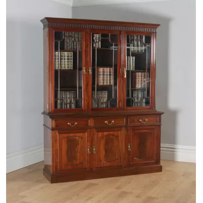 Zeitloser georgianischer antiker Mahagoni Bücherschrank britisch ca 1900