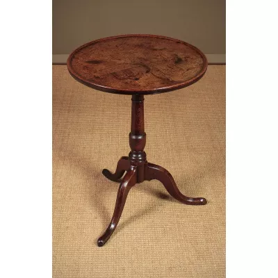Hübscher Antiker Englischer Georgianischer Eichen Kleintisch wine table ca. 1780