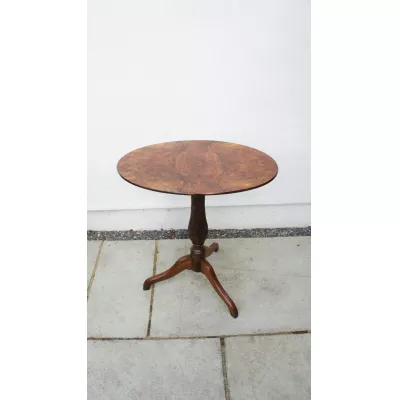 Viktorianischer englischer Nussbaum Beistelltisch Tisch original antik ca 1850