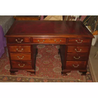 Stilvoller edwardianischer antiker Mahagoni Schreibtisch englisch 1910