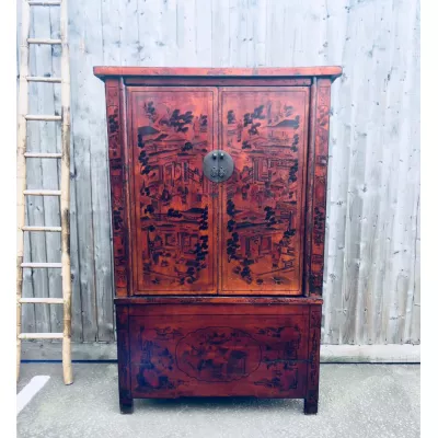 Original Antiker Chinesischer Schrank ca. 1910
