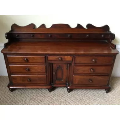 Viktorianisches Antikes Mahagoni Lehrling Miniatur Sideboard ca. 1860