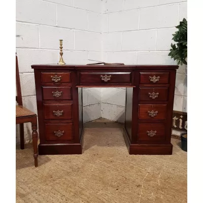 Wunderbarer antiker edwardianischer Mahagoni Schreibtisch englisch 1900
