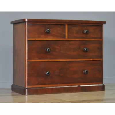 Kleine antike original viktorianische Mahagoni Kommode englisch ca 1850