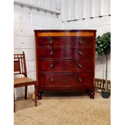  Original antike viktorianische Birken und Mahagoni Kommode englisch c1870
