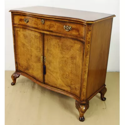 Faszinierendes antikes englisches Nussbaum Sideboard ca 1900