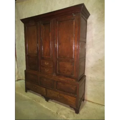 Toller antiker Eichen Kleiderschrank englisch 18. Jh