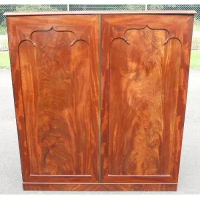 Georgianischer original antiker Mahagoni Schrank englisch ca 1800
