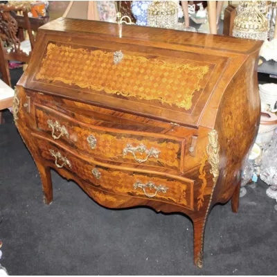 Edler antiker Schreibtisch Sekretär Massivholz englisch ca. 1880