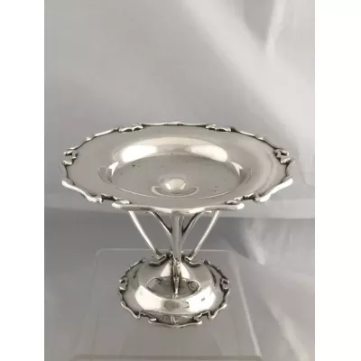 Feine Art Nouveau Etagere Silber Tablett englisch Edward & Sons antik ca. 1922 