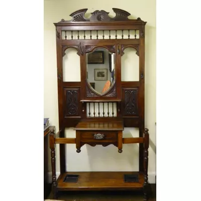 Fabelhafte antike Mahagoni Garderobe Flurgarderobe englisch ca 1890